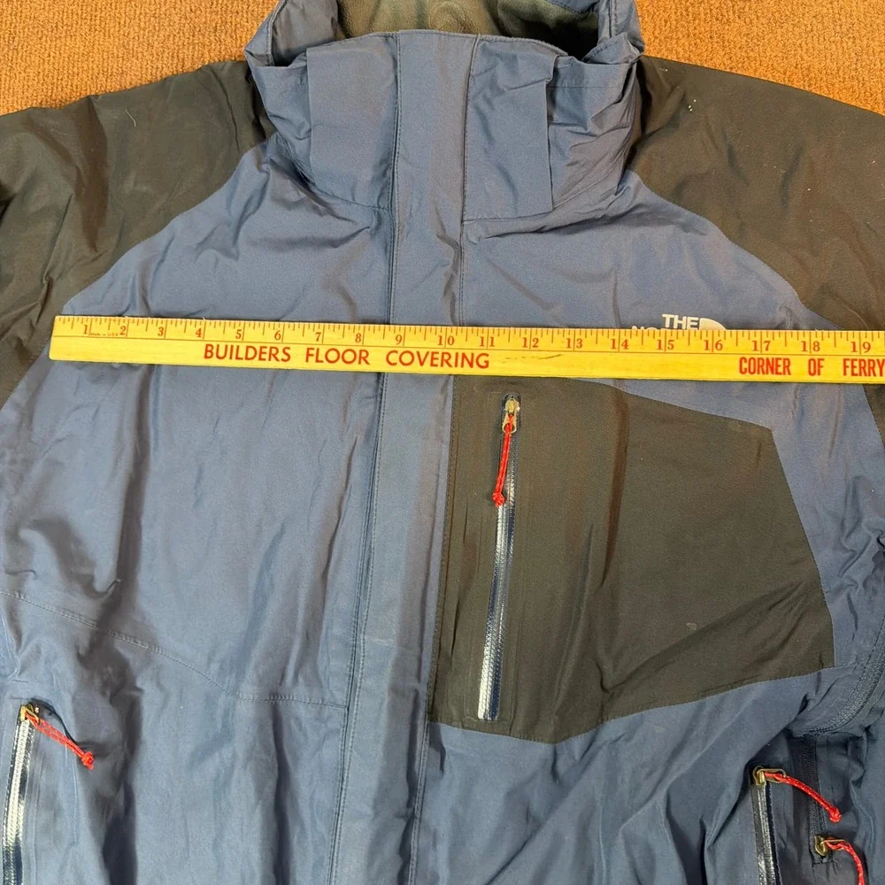 The North Face Summit Series HyVent Alpha Jacket Mens Blue Black Insulated Skier